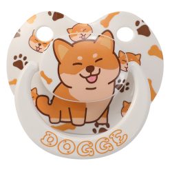 Dogge Somniumnight Adult Sized Pacifier Cute: Large Shield Binky for Anxiety Relief Butterfly Shaped - Puppy Printed Paci with Case