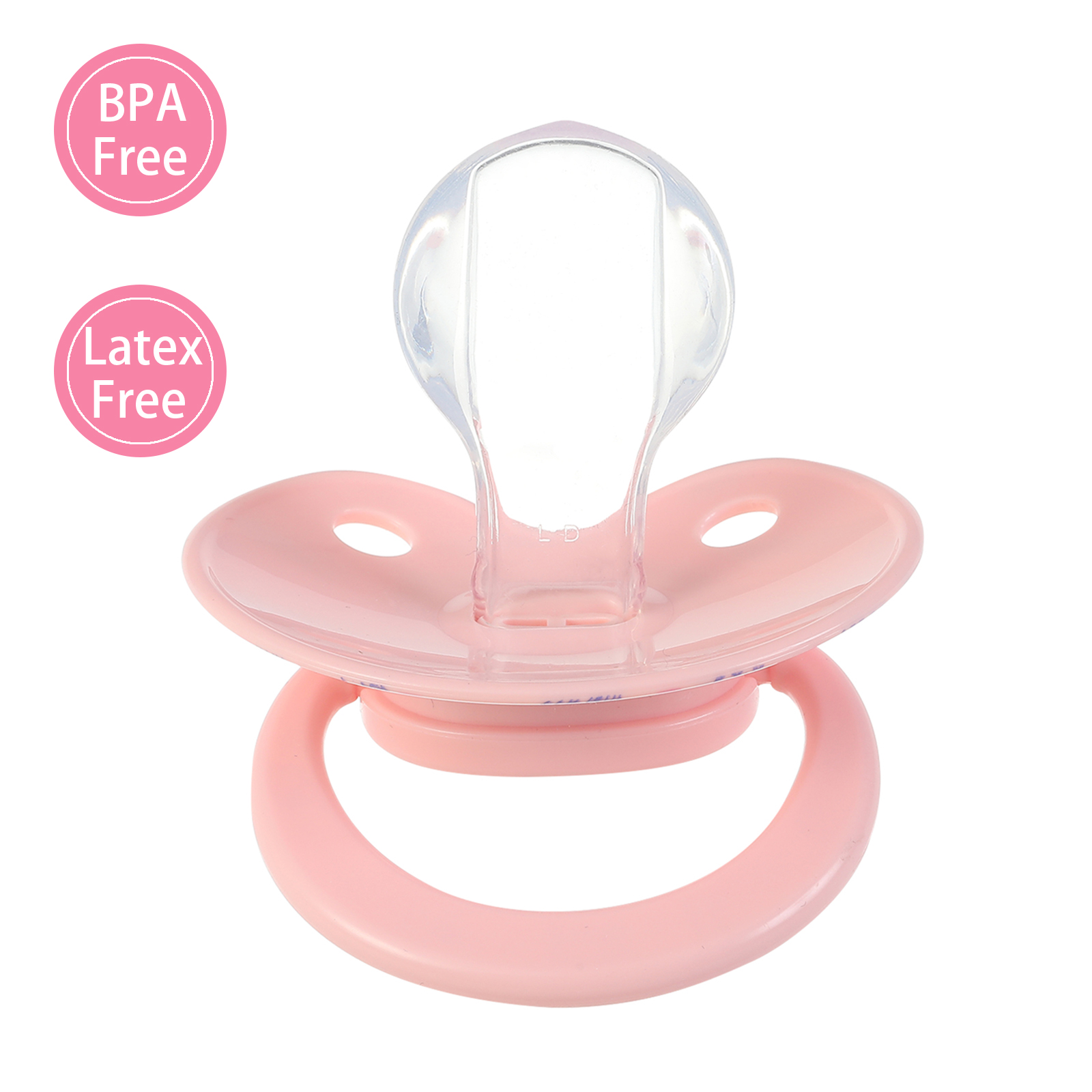 Princess Adult Size Silicone Pacifier for Anxiety: Big Shield Cute Paci for Sleep - Large Nipple Princess and Cat Binky Pink - Image 3