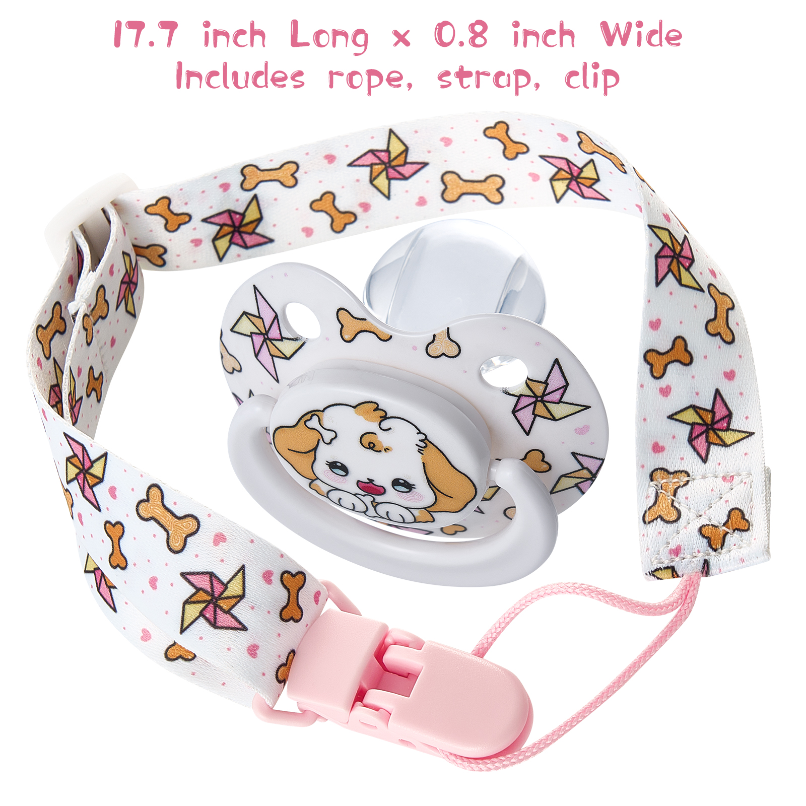 Somniumnight Cute Adult Size Pacifier: Big Shield Paci for Anxiety with Case - Puppy Soft Silicone Large Nipple for Sleep - Binky for Autism - Image 4