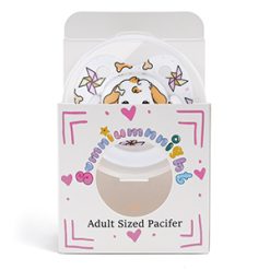 Alternative view of Somniumnight Cute Adult Size Pacifier: Big Shield Paci for Anxiety with Case - Puppy Soft Silicone Large Nipple for Sleep - Binky for Autism