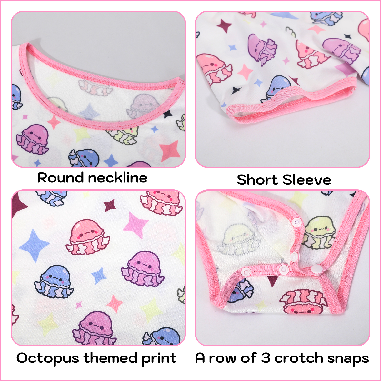 Somniumnight Adult Onesie Pjs for Women: Cute Lounge Bodysuit & Romper with Snap Crotch - Soft & kawaii Pajamas Short Sleeves - Image 5