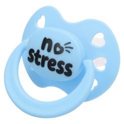 Alternative view of Big Pacifier Silicone for Anxiety: Trans Pride Colors Binky with Heart Cutout Big Shield Easy Clean - Stress Relief Paci for Autism Sleep Exchange Gift