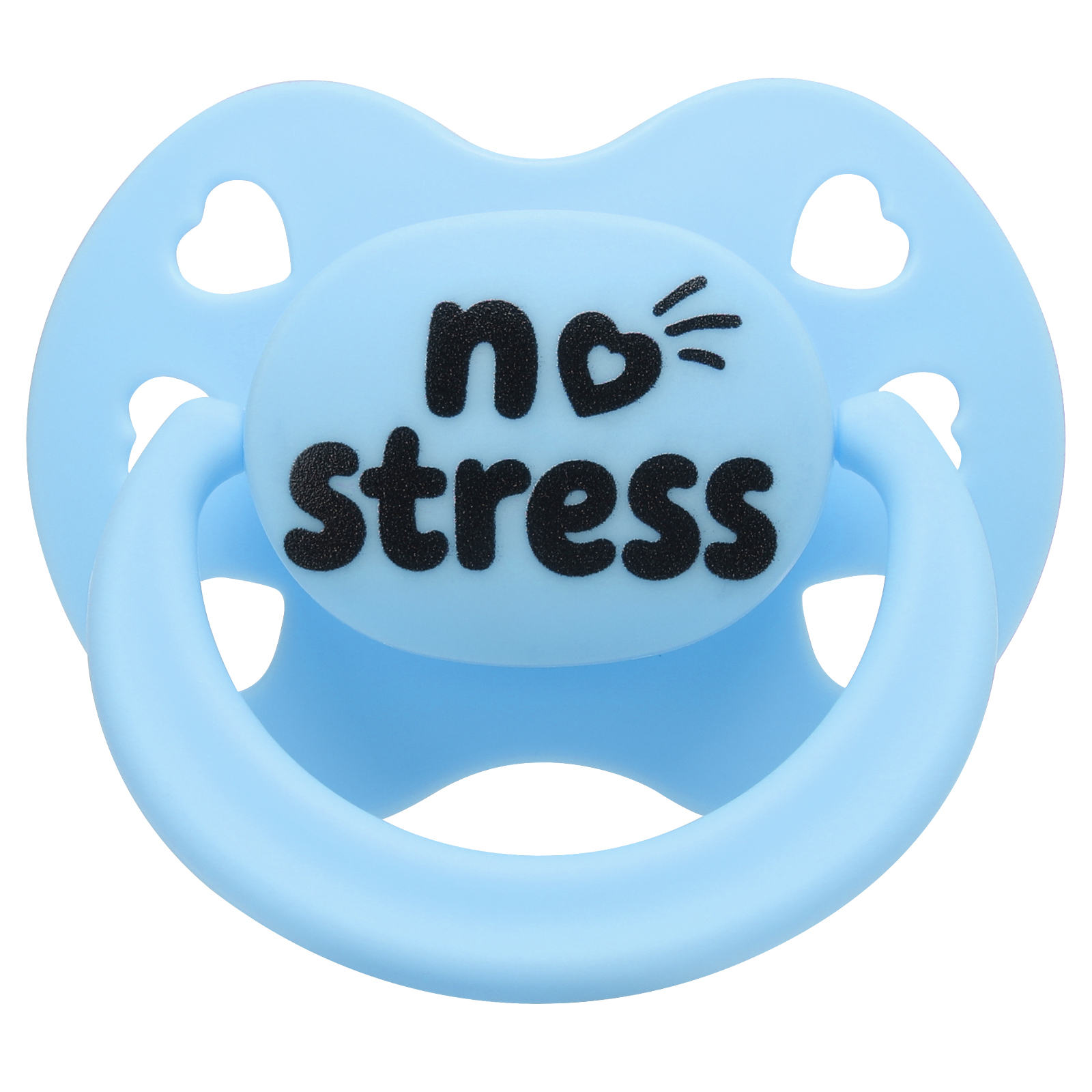 Big Pacifier Silicone for Anxiety: Trans Pride Colors Binky with Heart Cutout Big Shield Easy Clean - Stress Relief Paci for Autism Sleep Exchange Gift