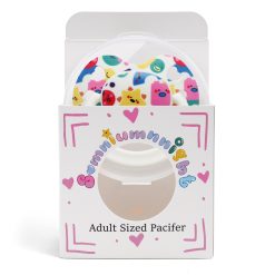 Alternative view of Silicone Adult Pacifier for Anxiety Relief: Large Size Binky with Stress Sensory Sleep Big Comfort - Paci for Autism Special Needs Nipple Teat Jumbo Extra as Gift